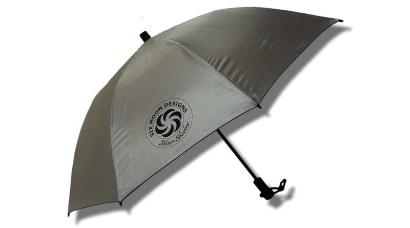Six Moon Designs Base Silver Shadow - Ultralight, Hiking Umbrella - 8.9 OZ - 252 G For Ultimate Sun and Rain Protection - Perfect for Trekking Adventures or Travel. - Image 1